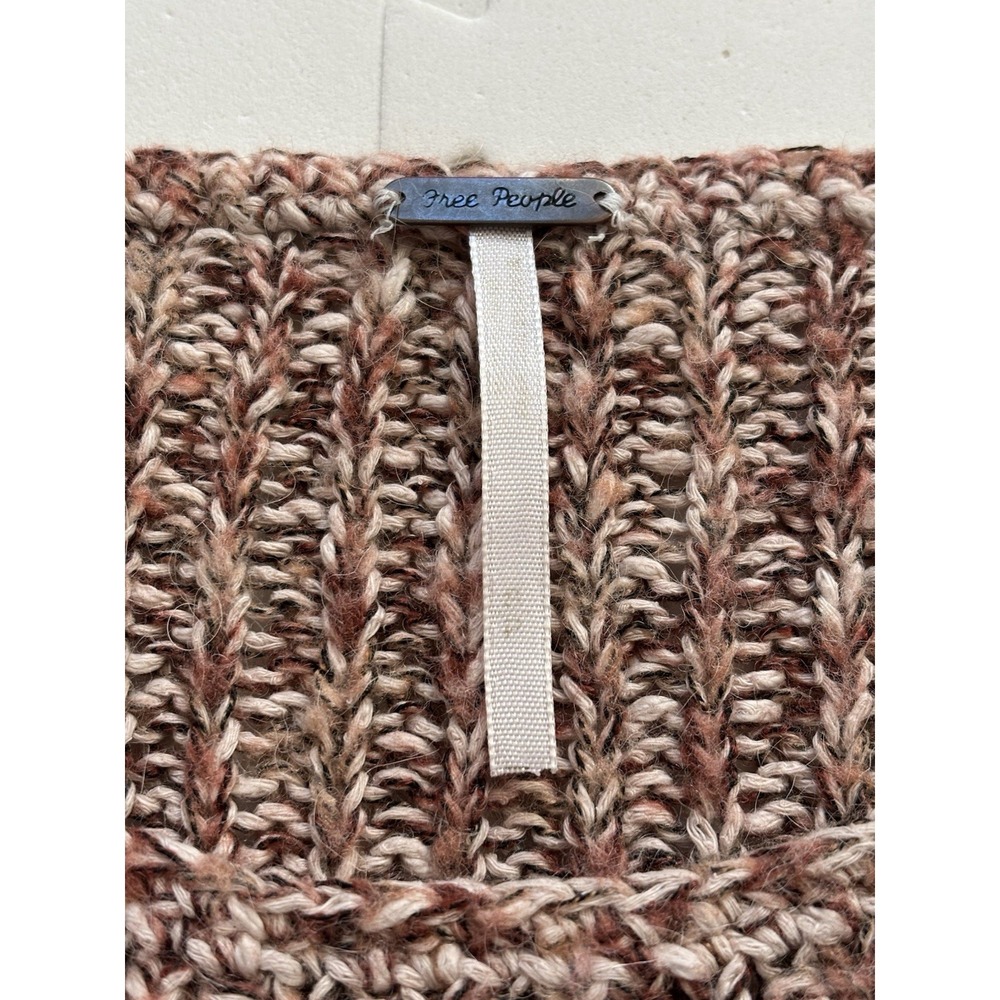 FREE PEOPLE Sweater Boho Open Knit Pegasus West End Festival Cable Fairy-Size S - Picture 3 of 7